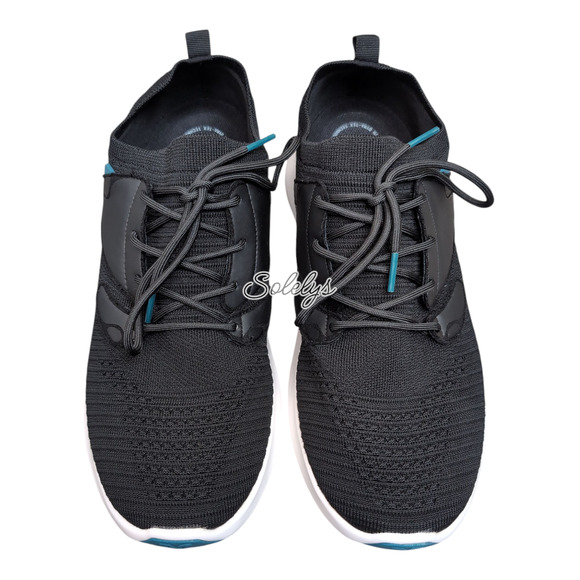 Vessi Everyday Move Mens 12 Waterproof Onyx Black White Knit Dyma-Tex Sneaker - Picture 2 of 10